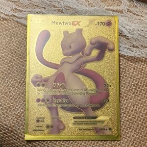 Mewtwo EX Gold Trading Card